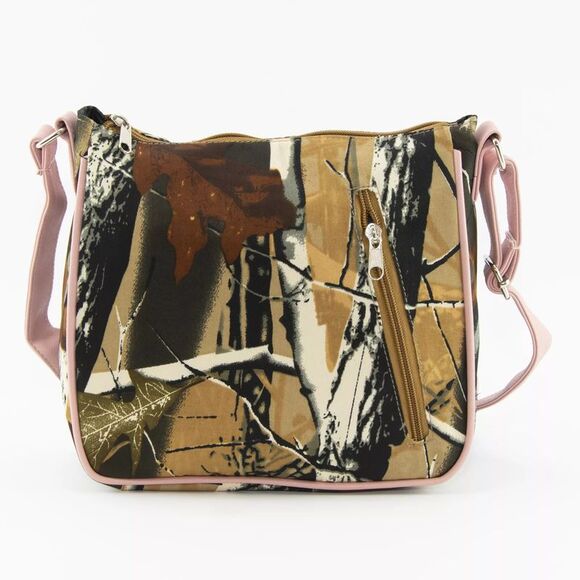Woodland Creek Pink and Camouflage Crossbody Handbag - Picture 3 of 8